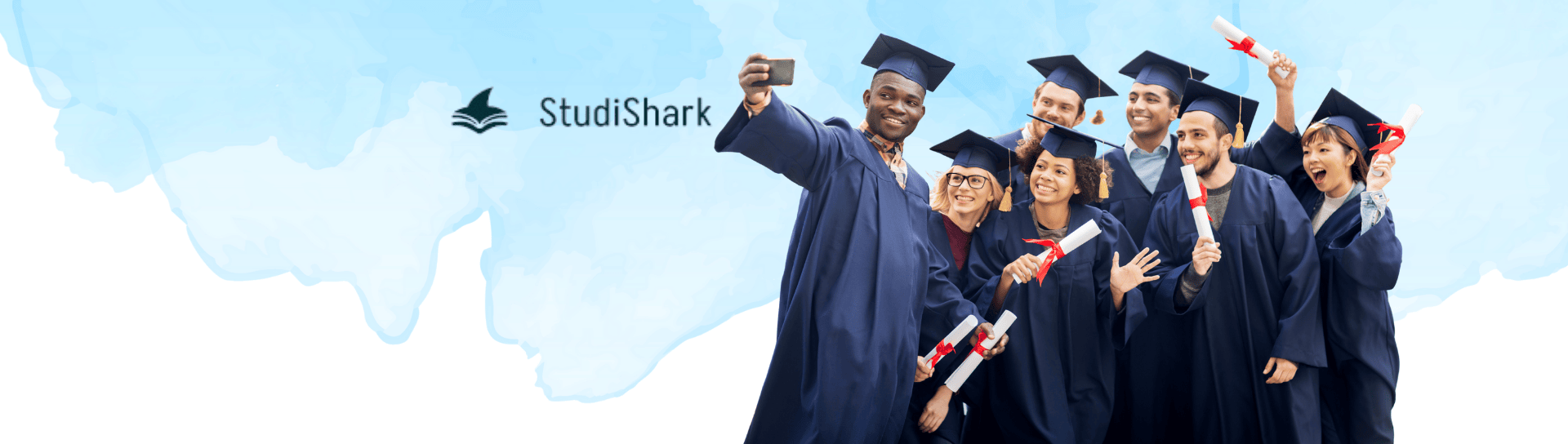 Erfolgreiche Studierende nach Abgabe der Bachelorarbeit – professionelle Unterstützung von StudiShark