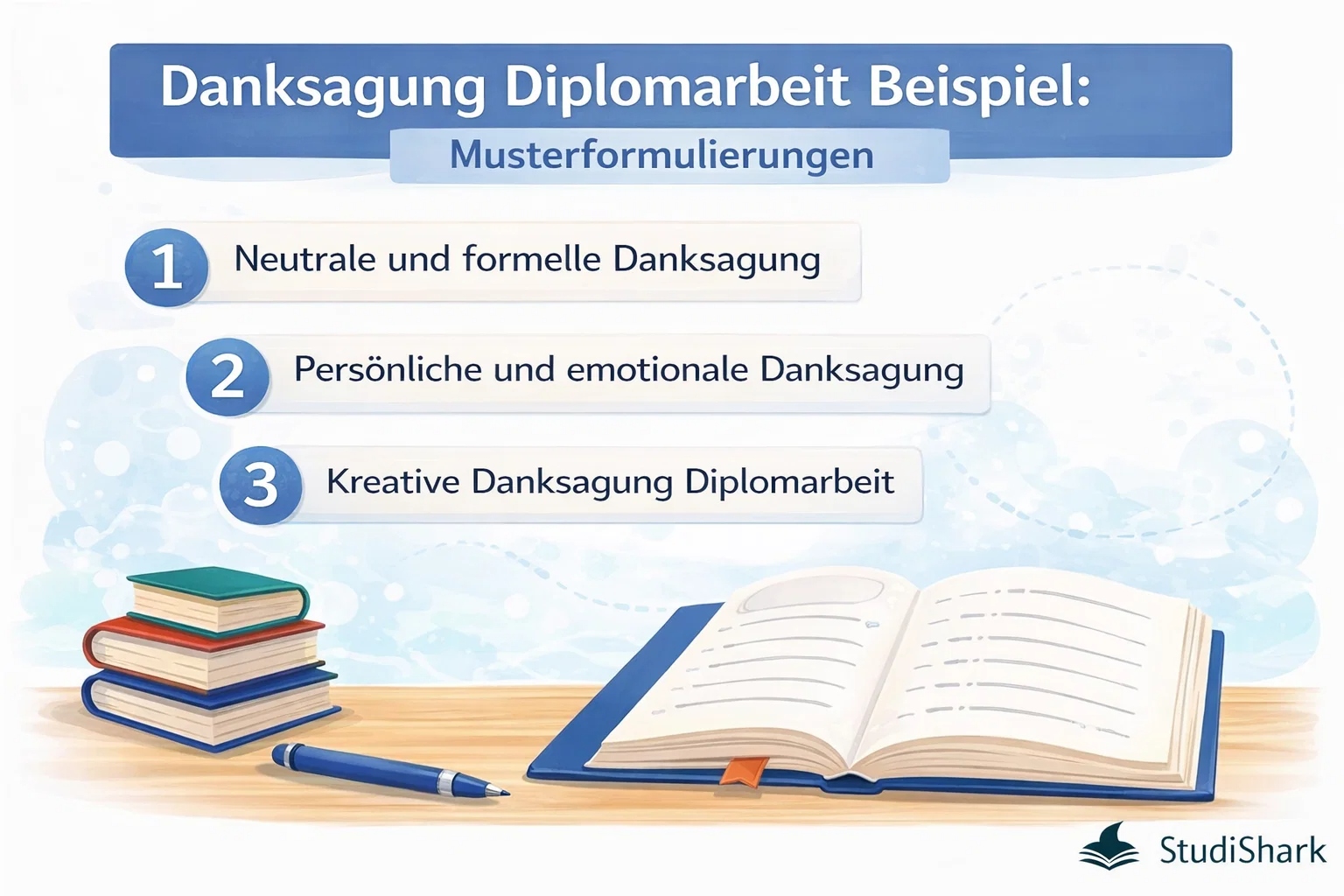 Kreative Danksagung Diplomarbeit